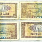 5 Cinci Lei 1966 Romania banknote paper money