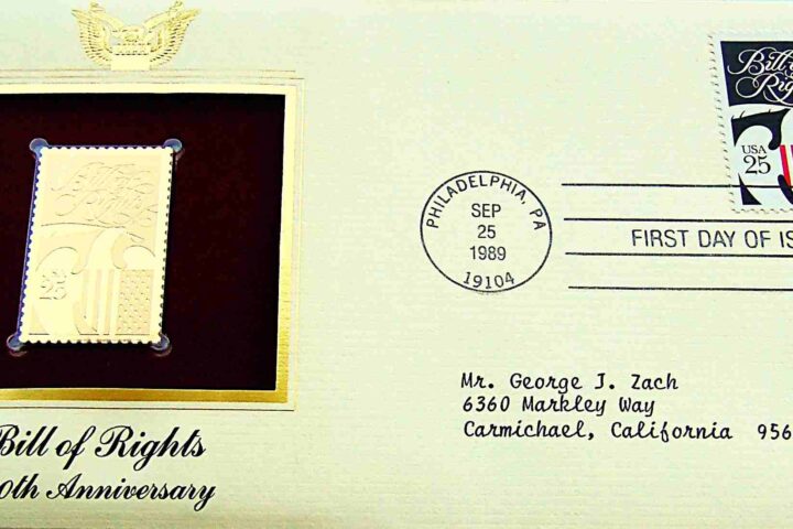 Bill of Rights USA gold stamp