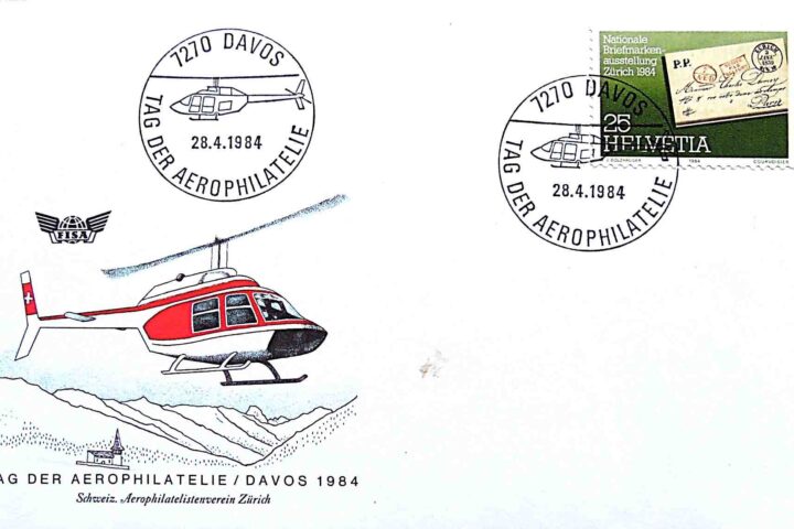 Tag Der Aerophilatelie Davos Switzerland 1984 FDC