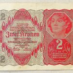 2 Zwei Kronen Austria 1922 banknote paper money