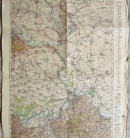 Belgrad Beograd Duna Danube surroundings WWII war map 1940