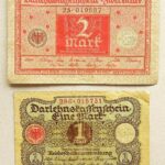 Darlehenskassenschein Mark 1920 Lot Berlin Germany Banknote paper money