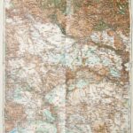Novipazar surroundings Serbia old map 1913