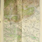 Ploesti surroundings Romania old map 1915