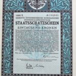 Staatsschatzschein 1000 Kronen 1917 Wien
