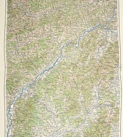 Trencin Zilina Vah Slovakia old map 1918