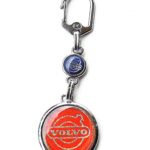 Volvo car retro vintage keychain
