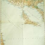 Chalkidiki Greece old map 1913