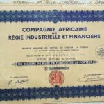 Compagnie Africaine De Régie Industrielle Et Financiére share 1927