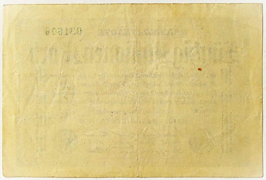 50 Fünfzig Millionen Mark Reichsbanknote 1923 Berlin