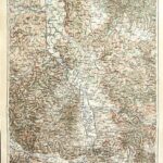 Kragujevac surroundings Serbia old map 1913