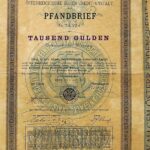 Österreichische Boden Credit Anstalt Pfandbrief 1000 Kronen Wien 1888