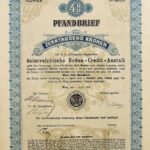 Österreichische Boden Credit Anstalt Pfandbrief 10000 Kronen Wien 1906