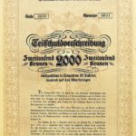 Teilschuldverschreibung Wien 1918 2000 Kronen
