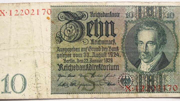 10 Zehn Reichsmark Reichsbanknote 1929 Berlin