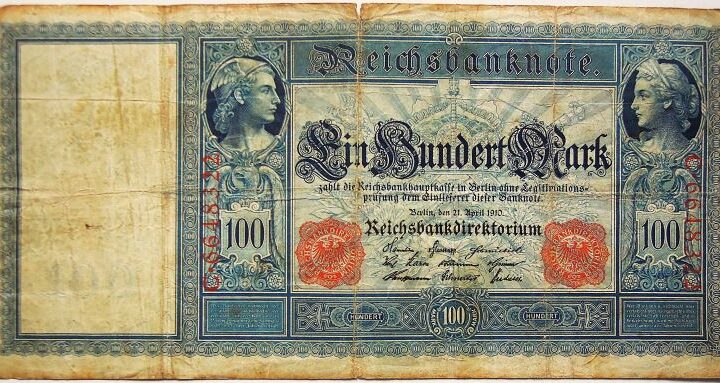100 Ein Hundert Mark 1910 Reichsbanknote Berlin