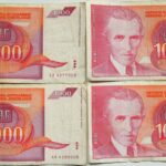 1000 Dinar Jugoslavija 1992 Papiergeld Jugoslawien Paper money Yugoslavia 4 pcs Lot
