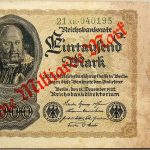 1000 EinTausend Mark Reichtsbanknote Eine Milliarde overprint 1922 Berlin Banknote
