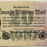 20 Zwanzig Millionen Mark Reichsbanknote Berlin 1923