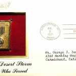 Desert Shield Desert Storm USA gold stamp