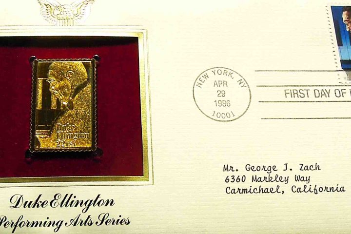 Duke Ellington USA gold stamp