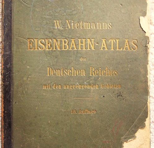 Eisenbahn Atlas Deutsches Reich Luxemburg 1902