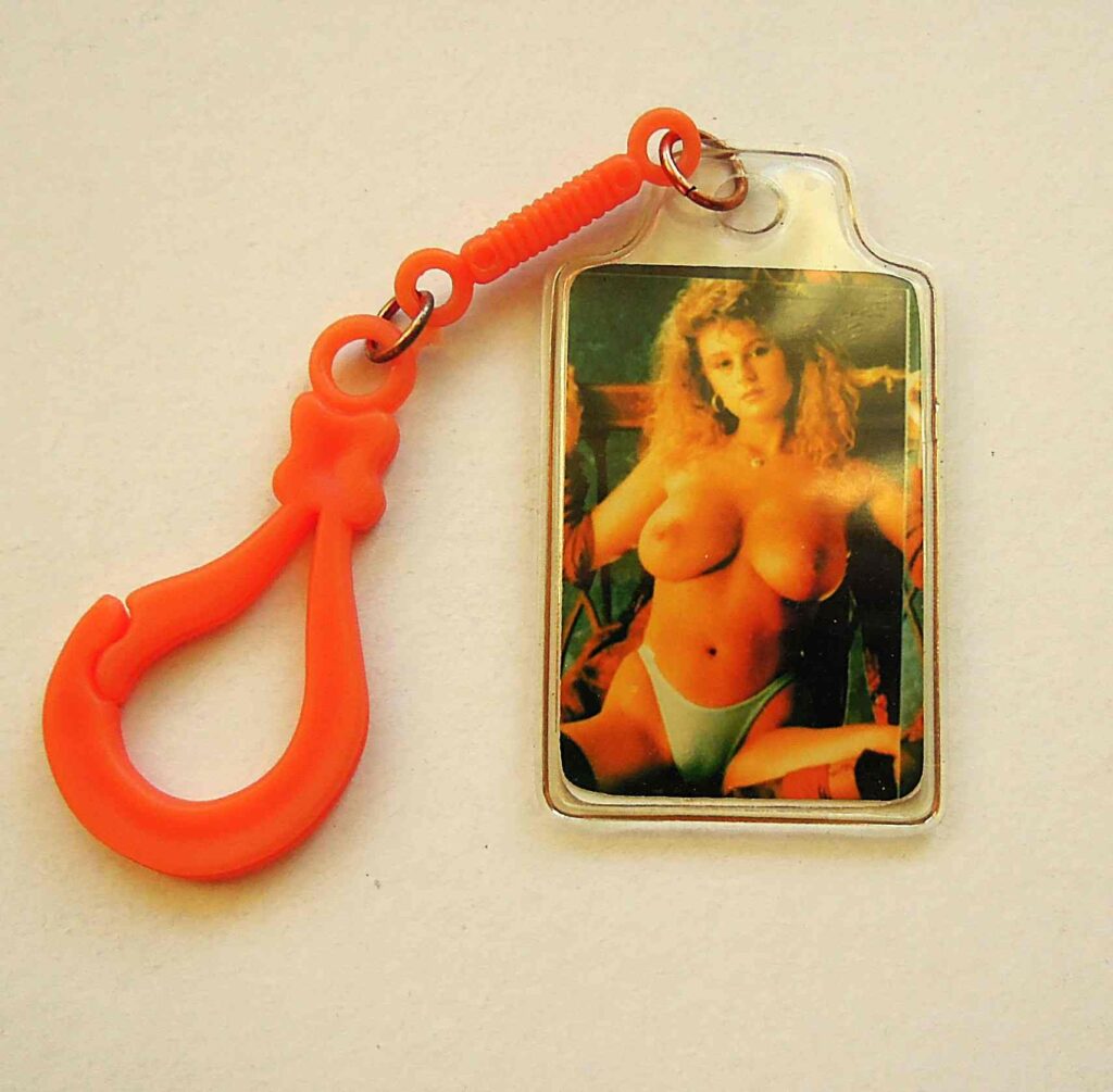 Sexy vintage retro double-sided keychain No 1 