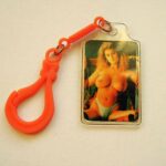 Sexy vintage retro double-sided keychain No 1