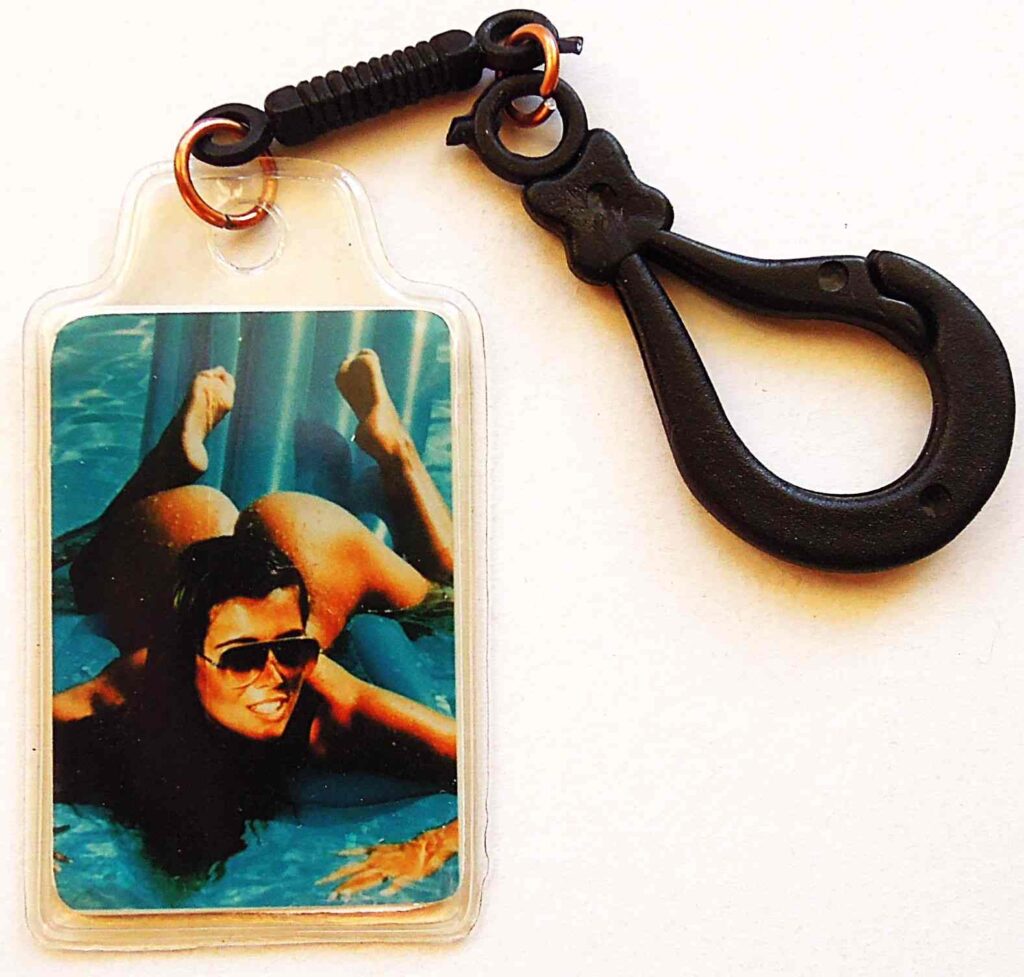 Sexy vintage retro double-sided keychain No 2 