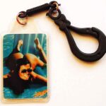 Sexy vintage retro double-sided keychain No 2
