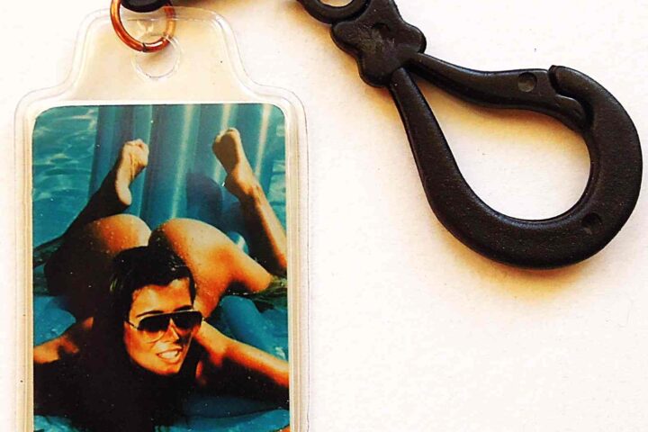Sexy vintage retro double-sided keychain No 2