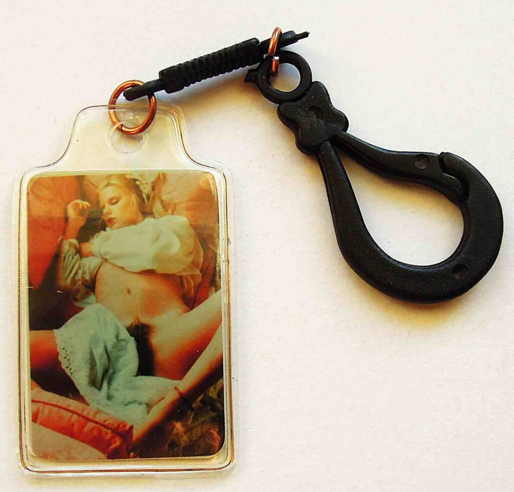 Sexy vintage retro double-sided keychain No 2 