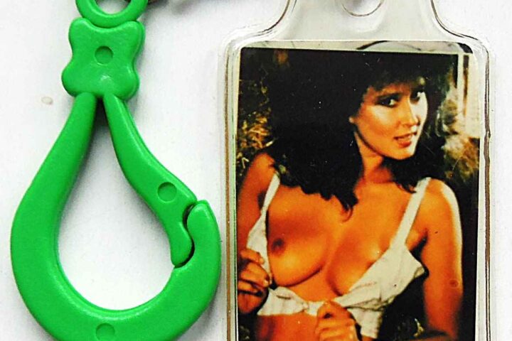 Sexy vintage retro double-sided keychain No 4