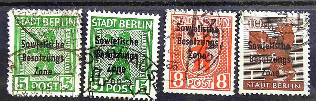 Sowjetische Besatzungs Zone Stadt Berlin Post Briefmarken No 3