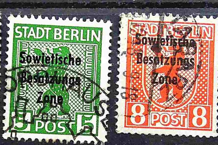 Sowjetische Besatzungs Zone Stadt Berlin Post Briefmarken No 3